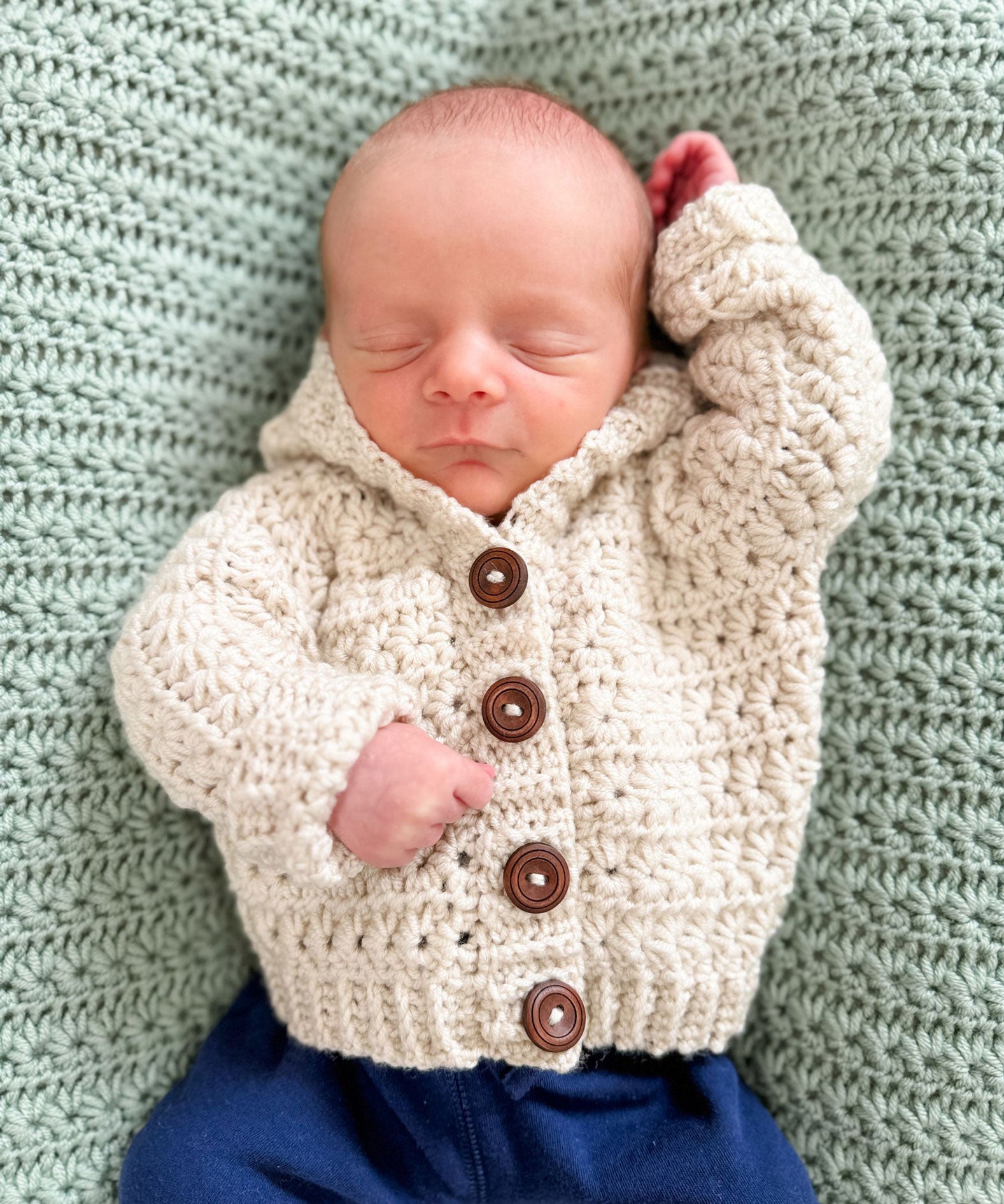 Mini Star Stitch Cardigan – Mary Maxim