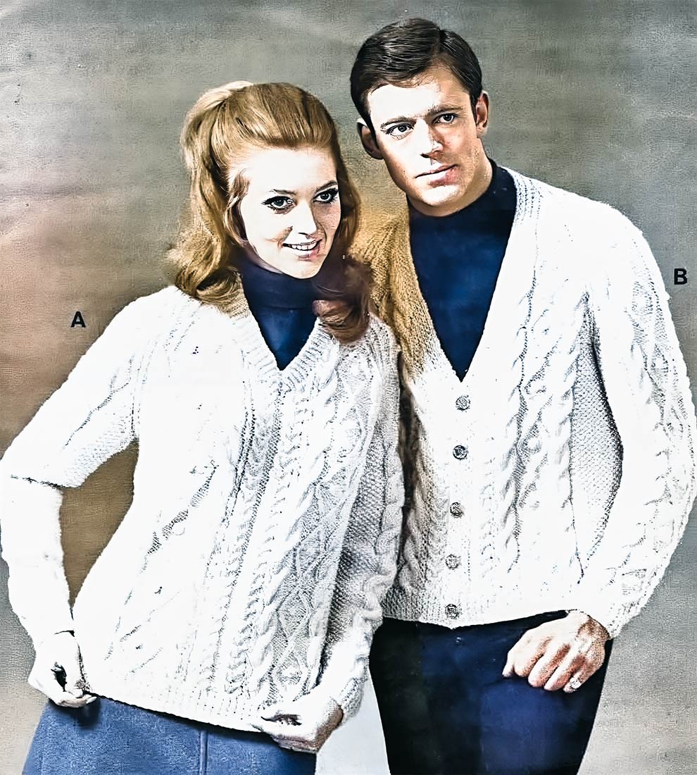 Irish Twist Sweater Pattern – Mary Maxim