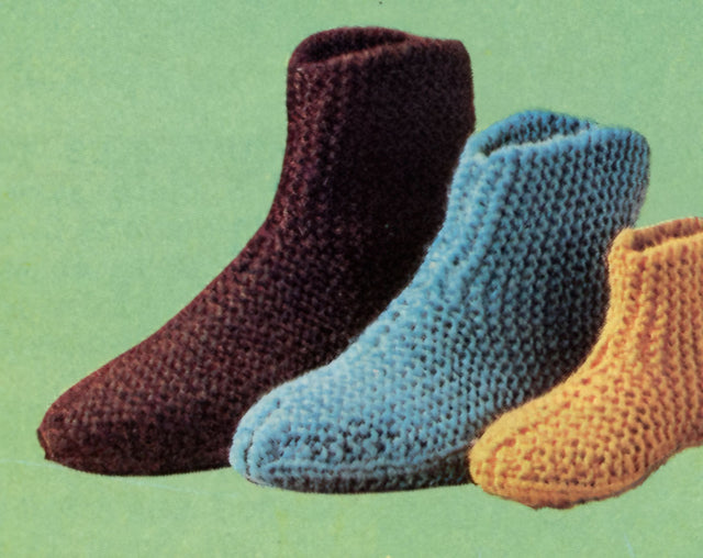 Botas Pantuflas Tejidas A Dos Agujas Patrones Patrón De Pantuflas