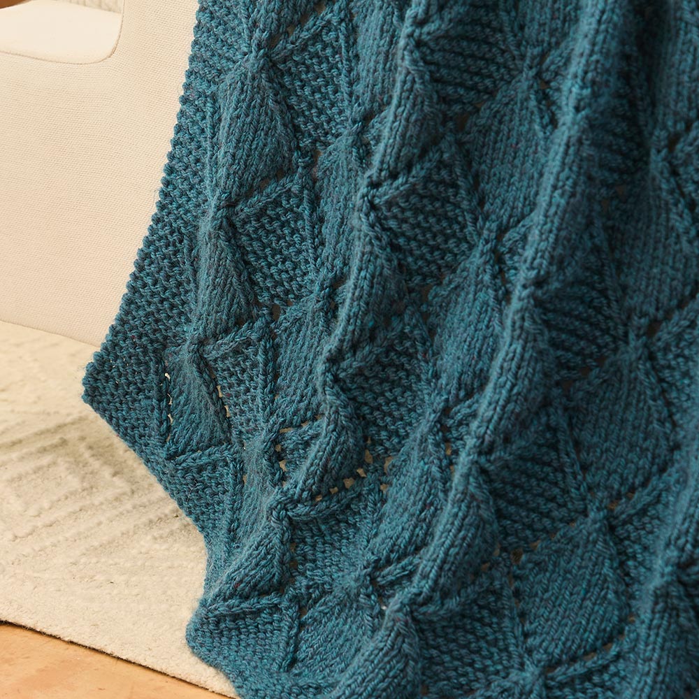 Argyle Knit Throw