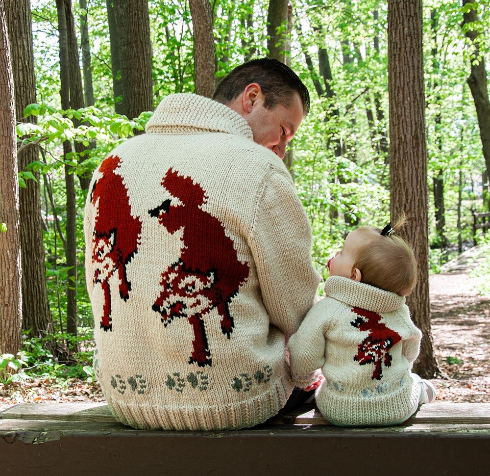 Child's Wolf Cardigan