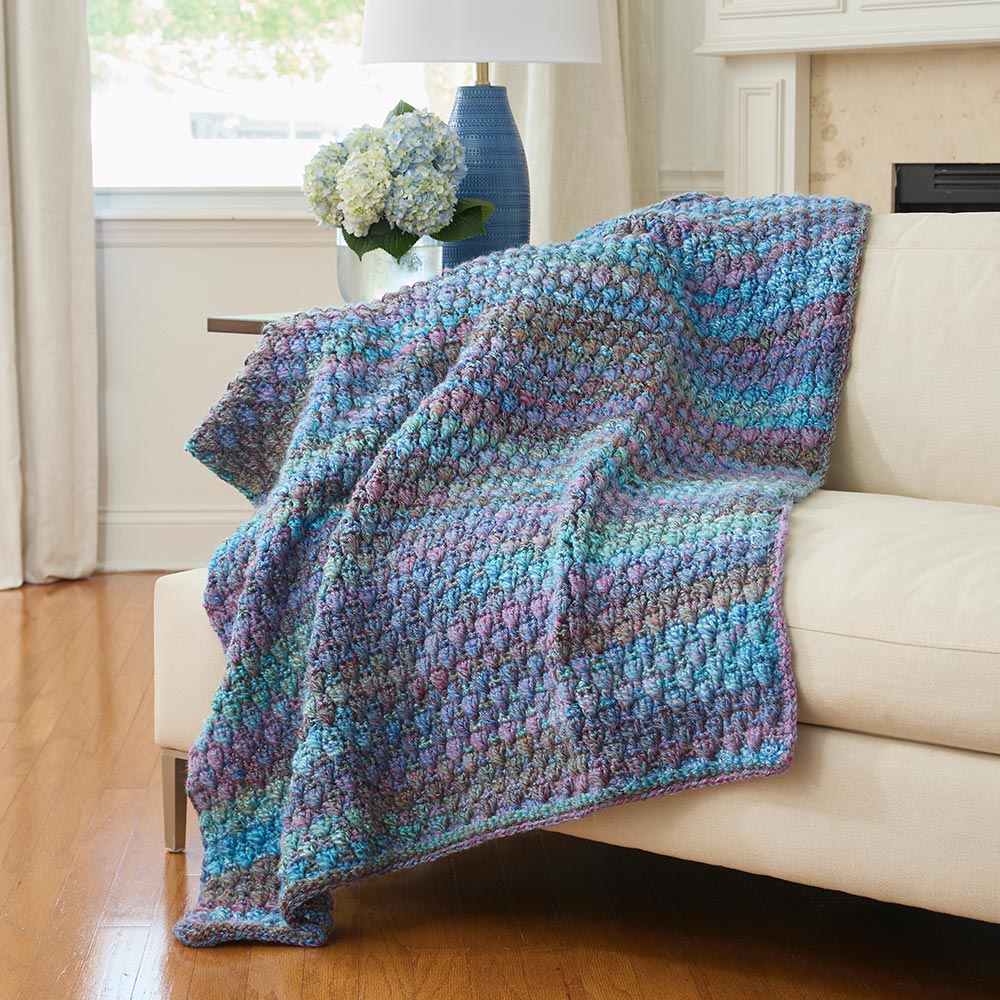Marvelously Twisted Granny Crochet Blanket