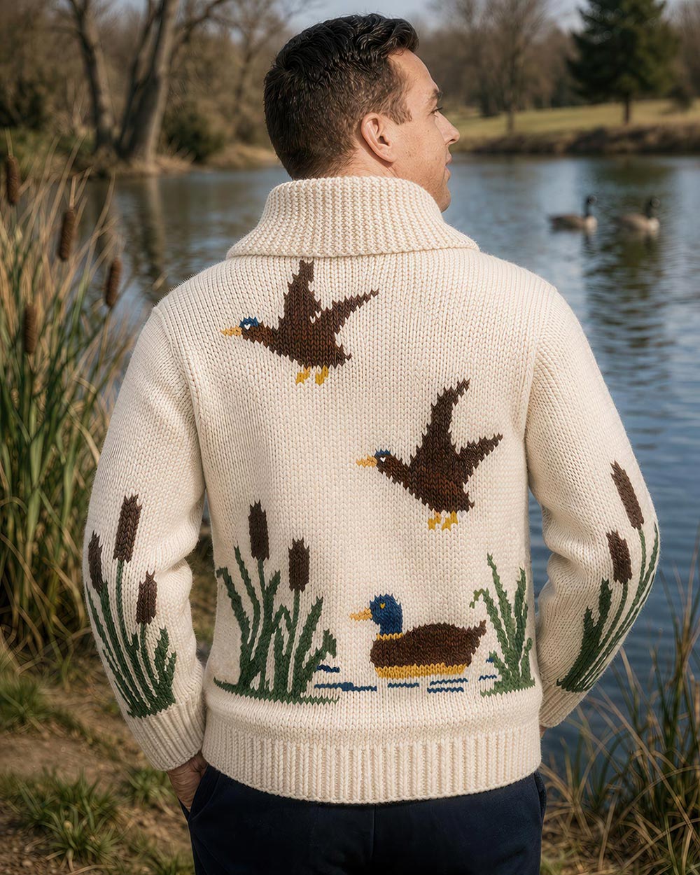Duck & Cat Tails Cardigan