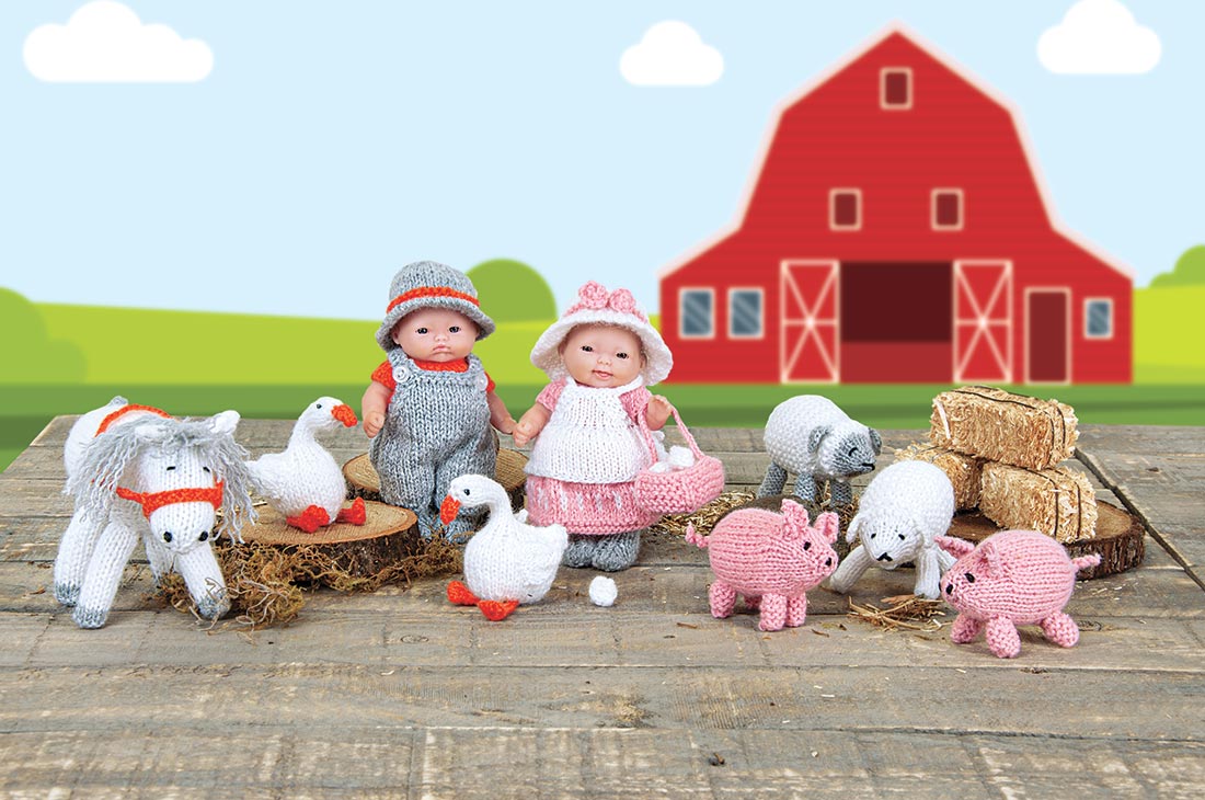 Farm Day Doll Ensemble Pattern