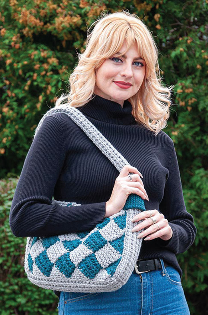 Dancing Diamonds Knit Tote Bag Pattern – Mary Maxim