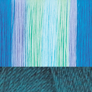 Ducha tipo lluvia/verde azulado profundo