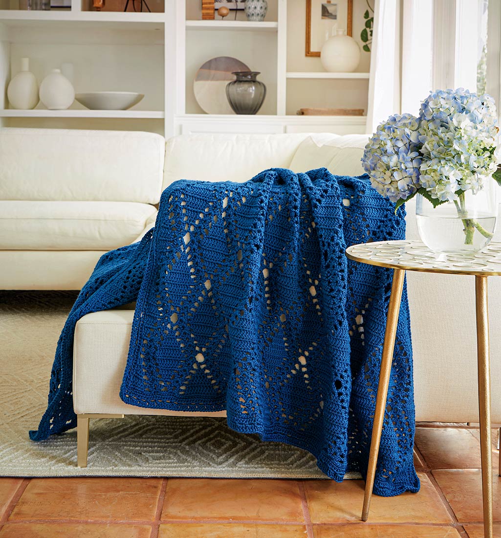 Forever Diamonds Throw Pattern – Mary Maxim
