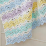 Pastel Ripples Baby Blanket