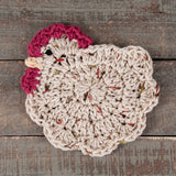 Easy Crochet Chicken Coasters