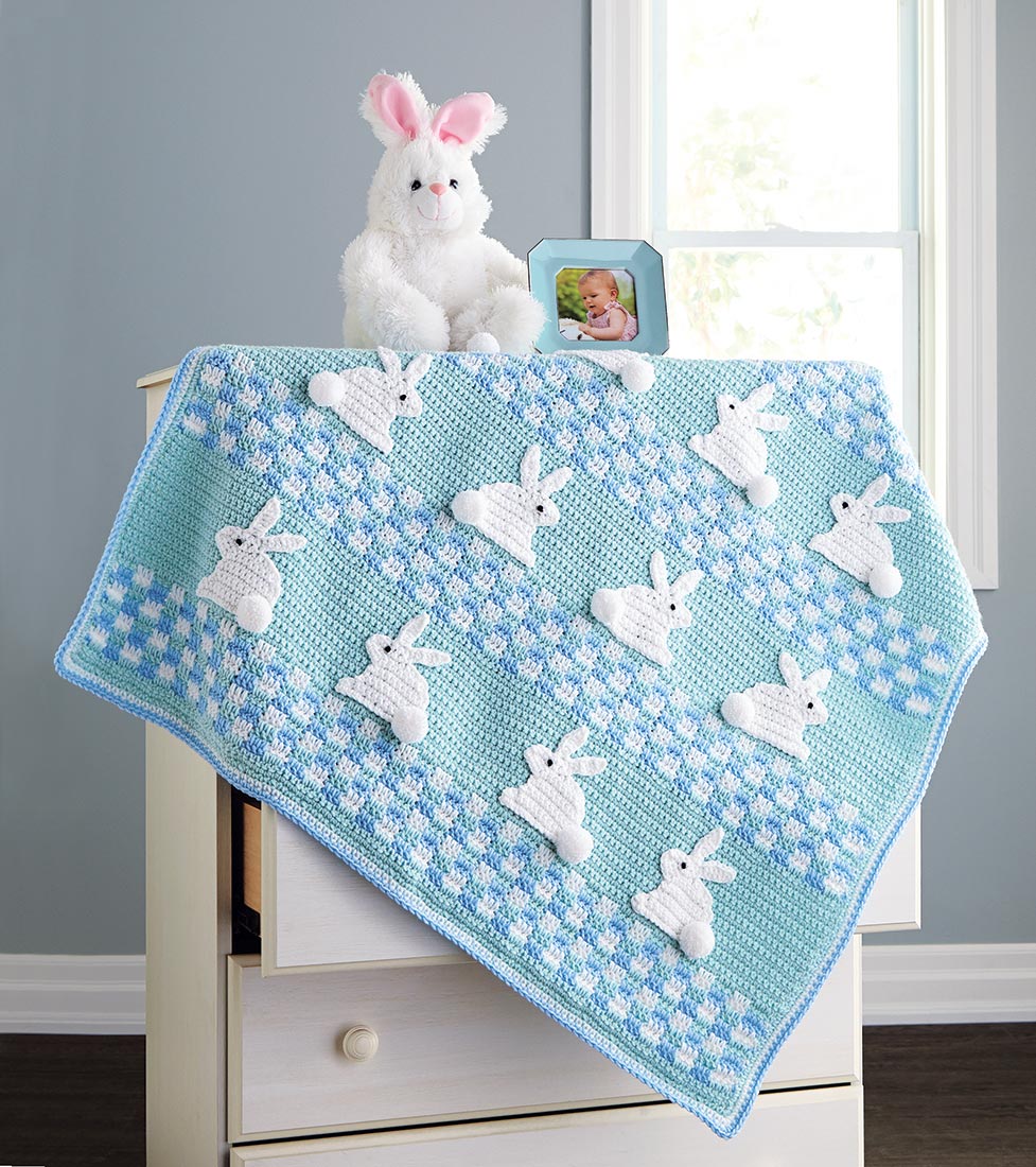 Bunny Trail Blanket Pattern – Mary Maxim