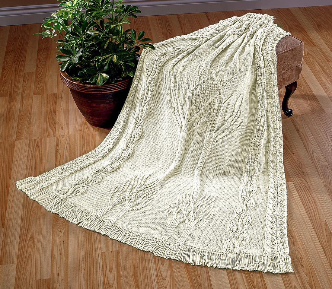 Twin Trees Afghan Pattern – Mary Maxim