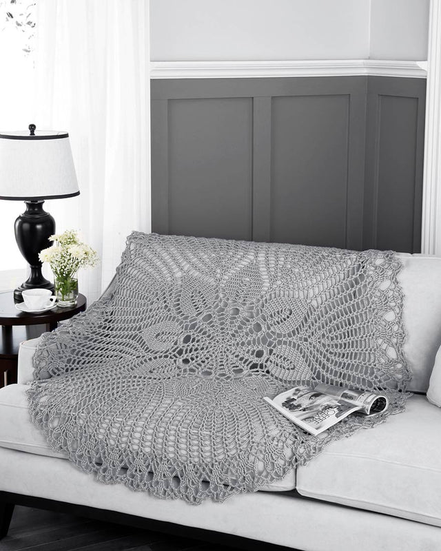 Circular Lace Throw Pattern – Mary Maxim