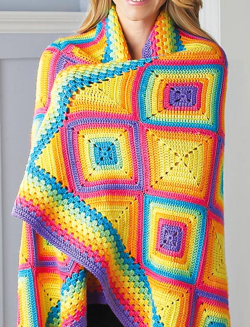 Rainbow of Color Blanket Pattern