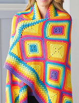 Rainbow of Color Blanket Pattern