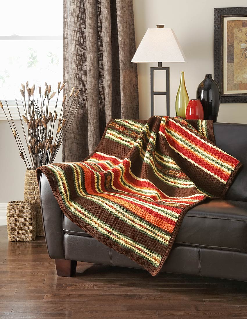 Autumn Harvest Throw Pattern