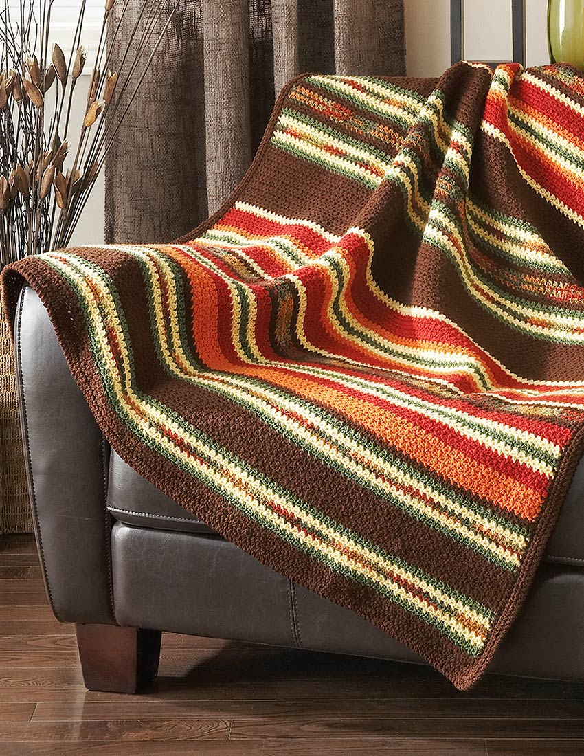 Autumn Harvest Throw Pattern