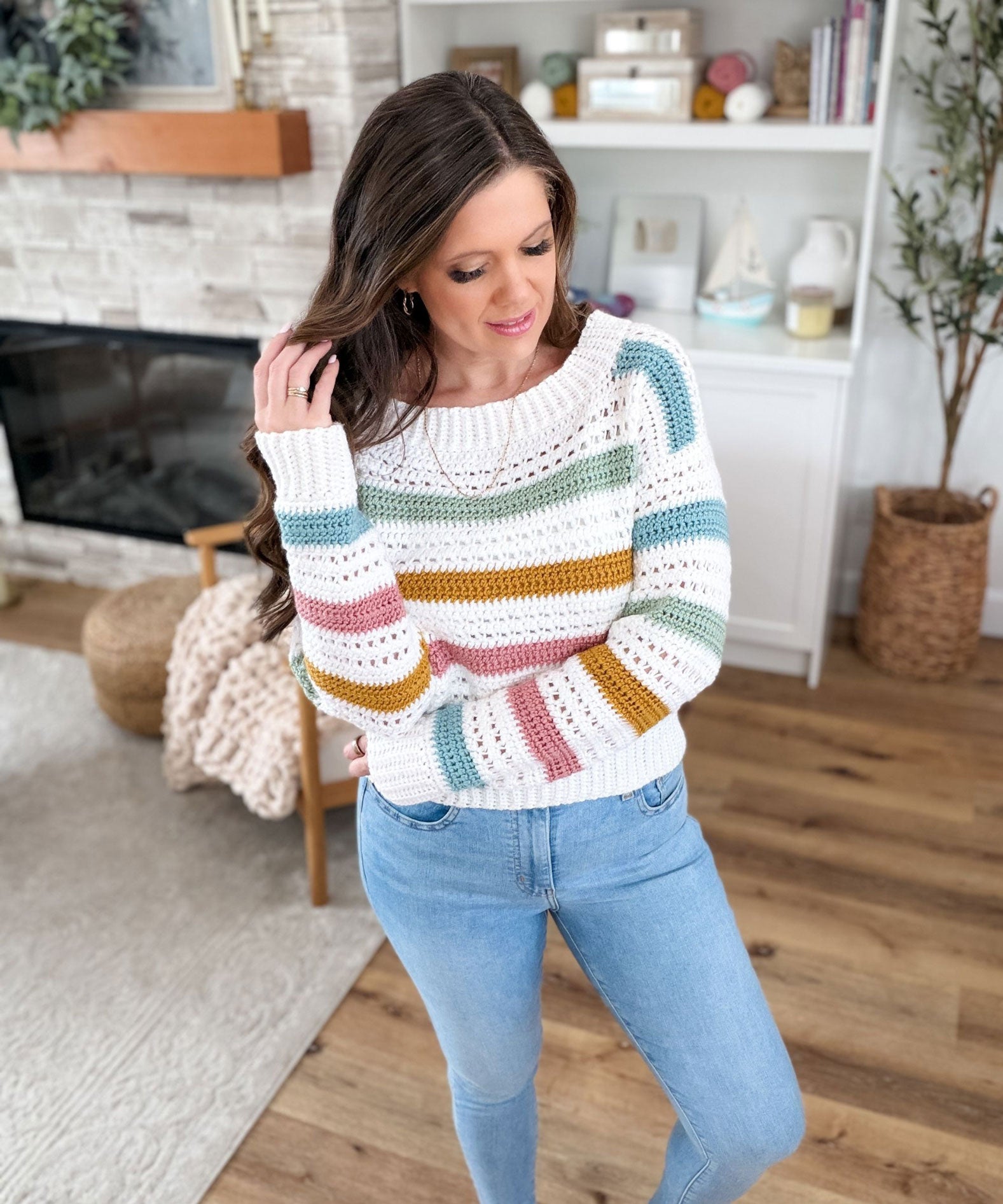 トップス MIDWEST EXCLUSIVE BANDAGE KNIT MJ's Signature Sweater – Mary Maxim