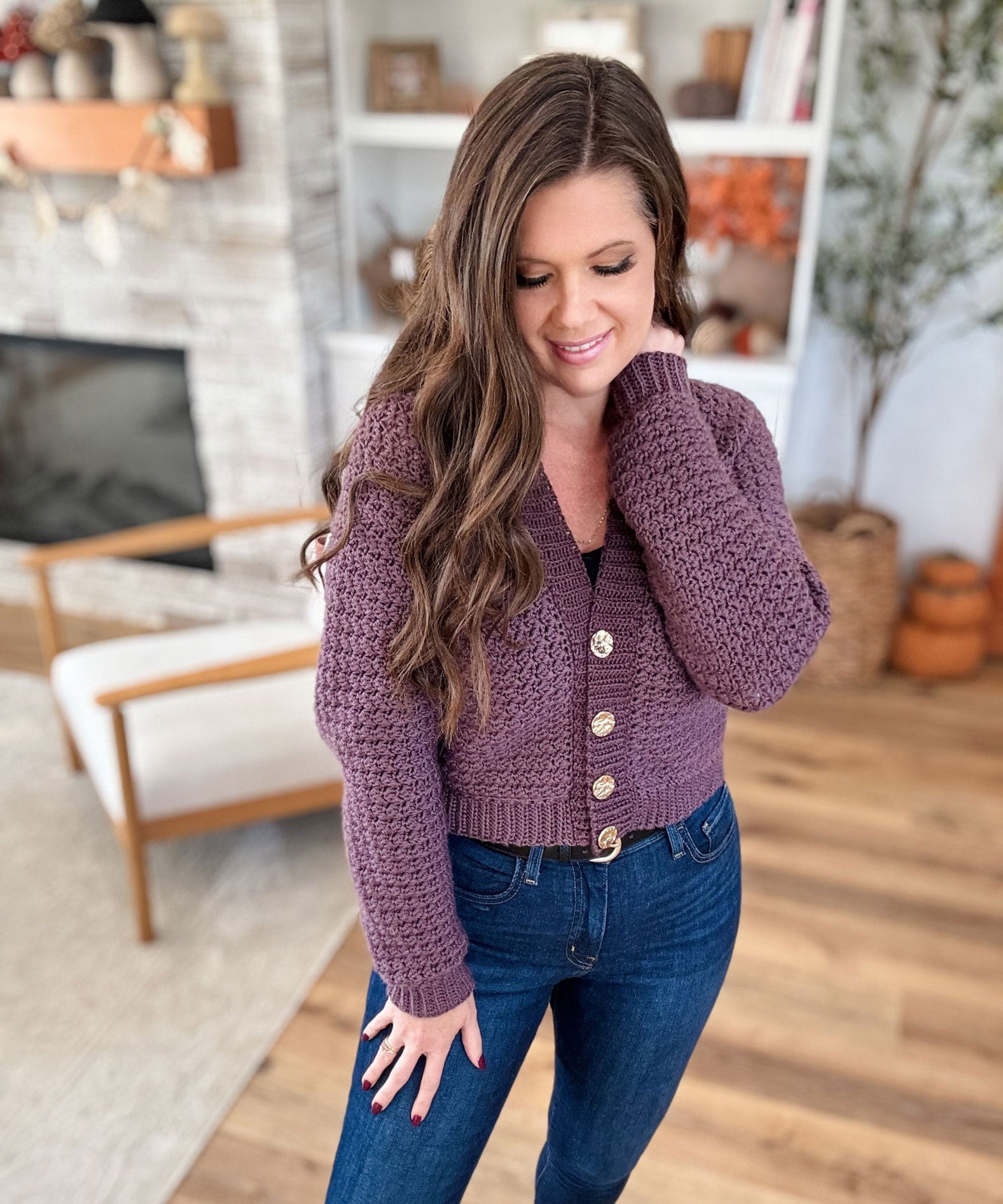 The Suzette Short Cardigan – Mary Maxim