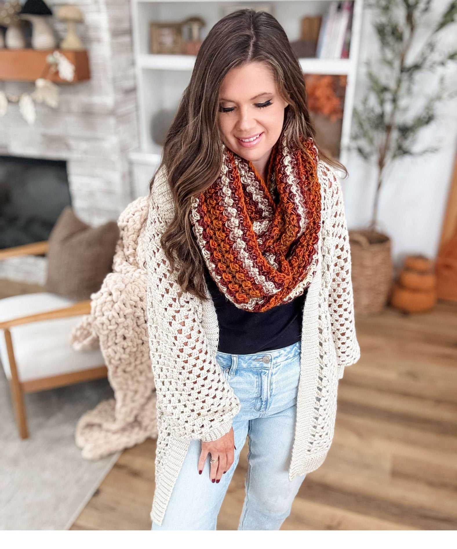 Chunky Suzette Infinity Scarf – Mary Maxim
