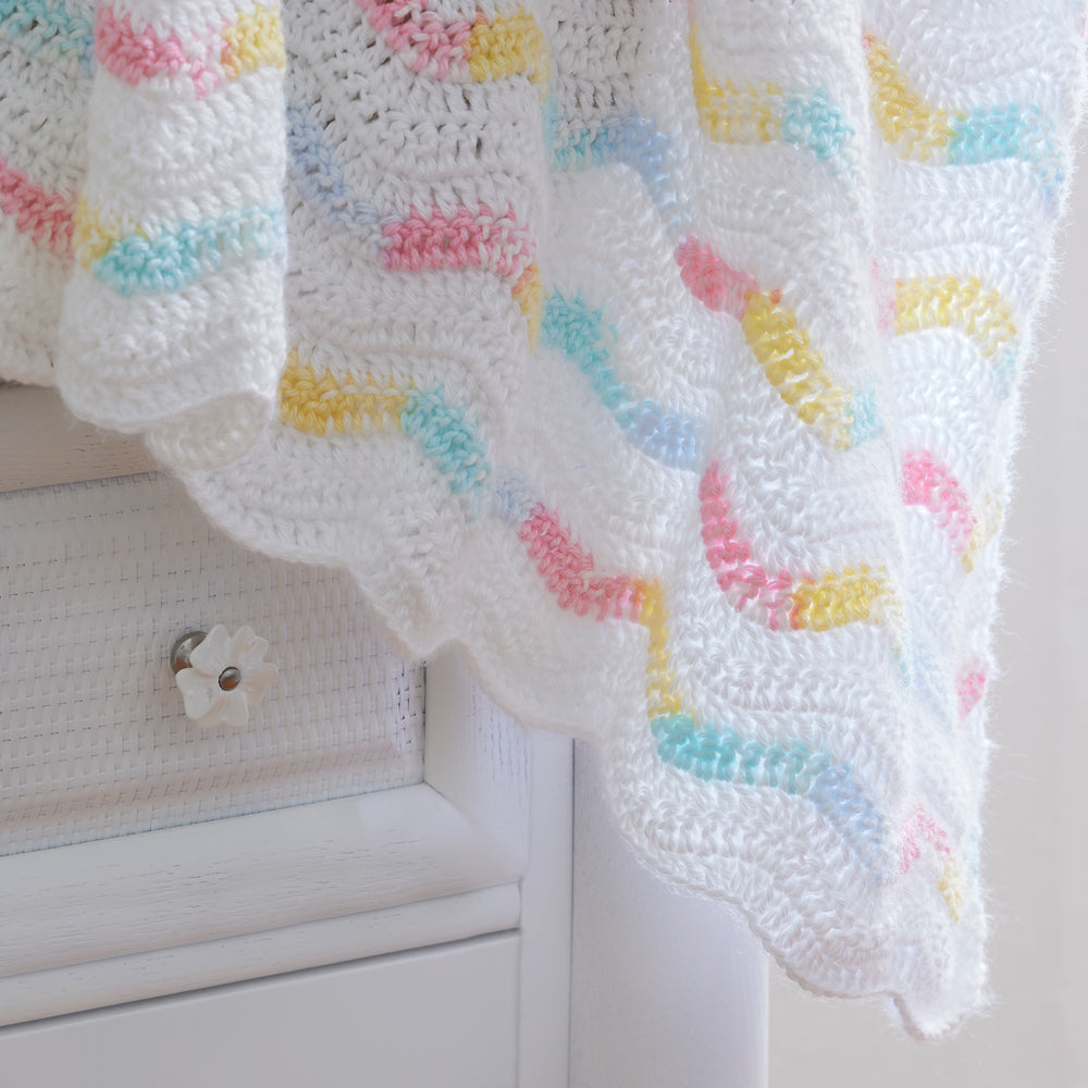 Peaceful Waves Crochet Blanket