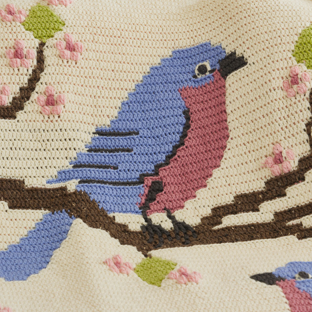 Bluebirds & Blossoms Blanket