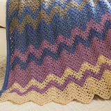 Color Rich Ripple Crochet Afghan
