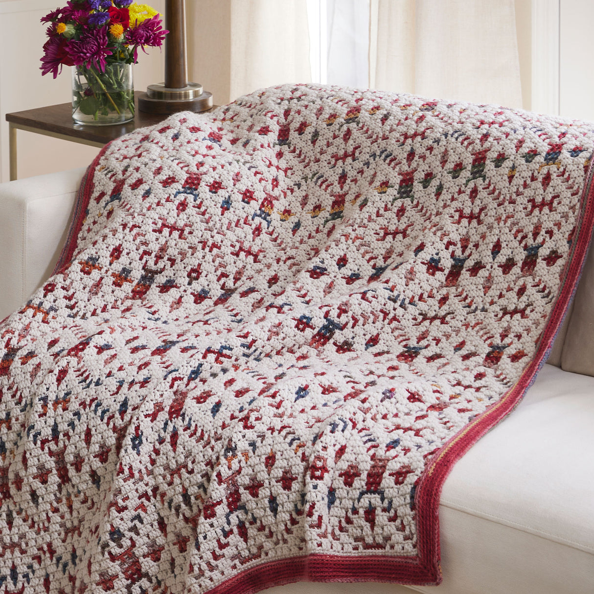 Radiance Blanket Crochet Kit Includes Pattern and Your Choice of Yarn Colors