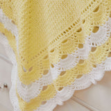 Lacy Scalloped Crochet Baby Blanket