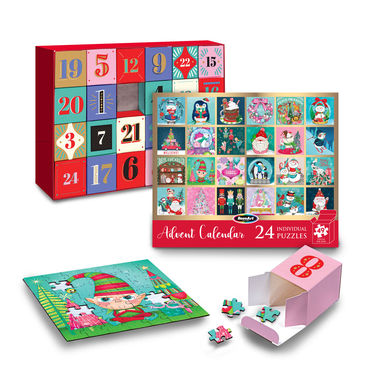 24 Day Advent Calendar Puzzle Set