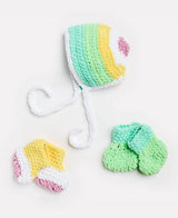 Free Afternoon Stroll Baby's Bonnet & Booties Pattern