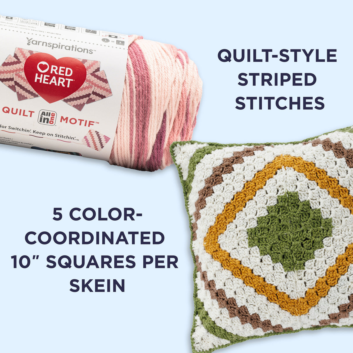 Red Heart All In One Quilt Motif Yarn