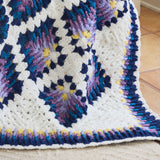 Blue Water Lily Crochet Afghan