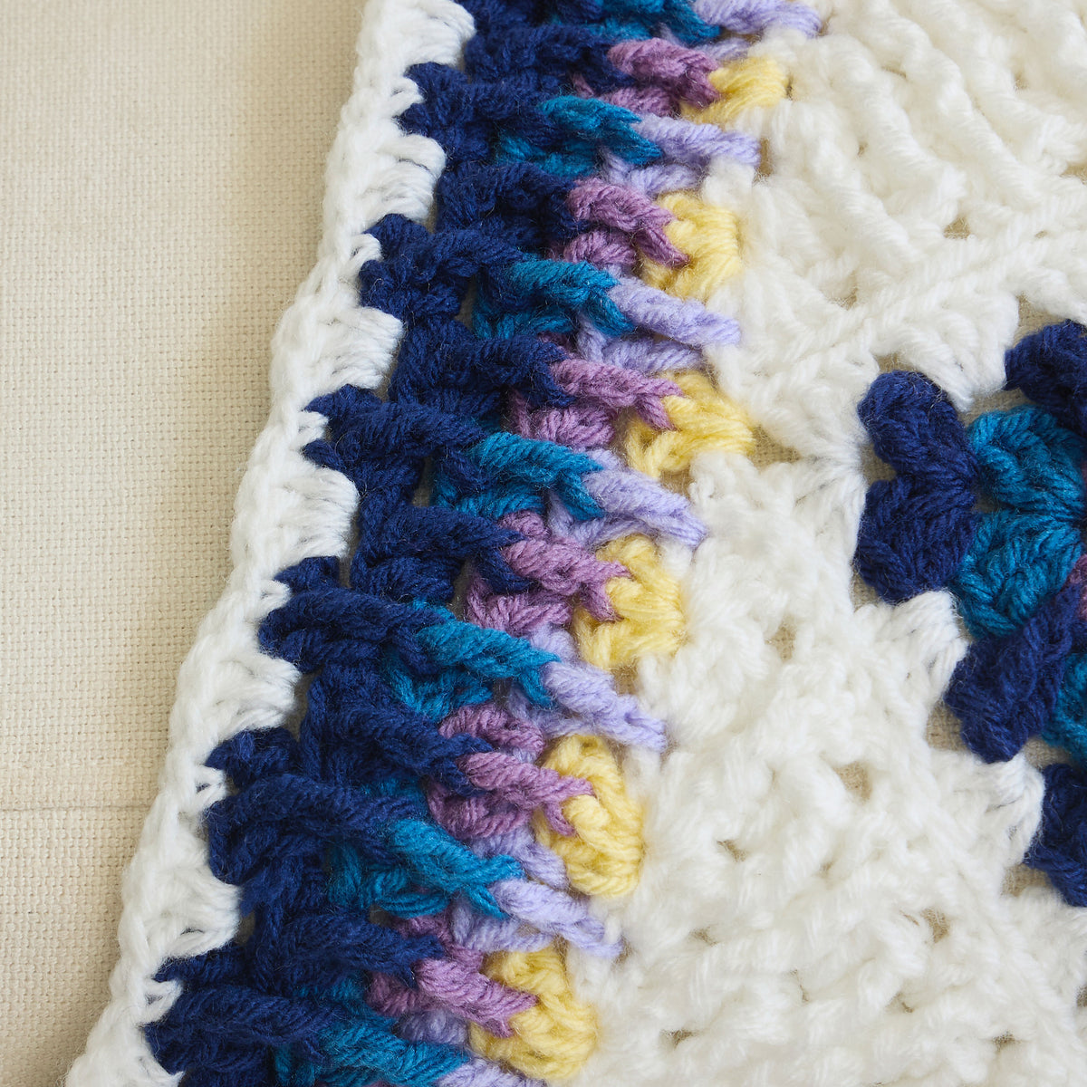 Blue Water Lily Crochet Afghan