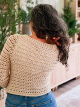 Breeze V-Neck Crochet Cardigan