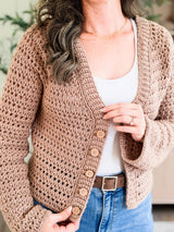 Breeze V-Neck Crochet Cardigan