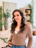 Breeze V-Neck Crochet Cardigan