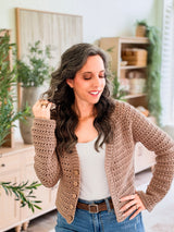 Breeze V-Neck Crochet Cardigan