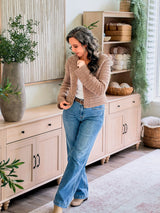 Breeze V-Neck Crochet Cardigan