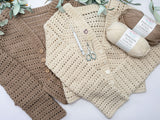 Breeze V-Neck Crochet Cardigan