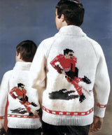 Men's or Ladies' Hockey Cardigan Pattern