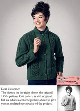 Modèle de veste à chevrons