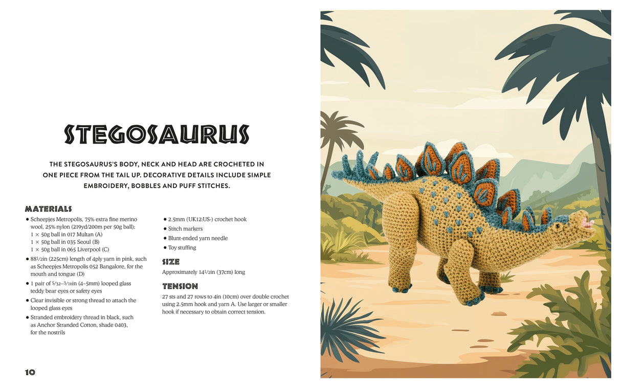 Crocheted Dinosaurs Book