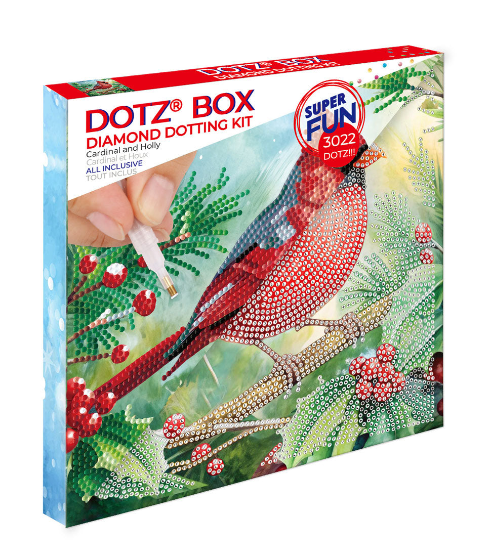 Cardinal and Holly Wall Hanging Diamond Dotz Kit – Mary Maxim