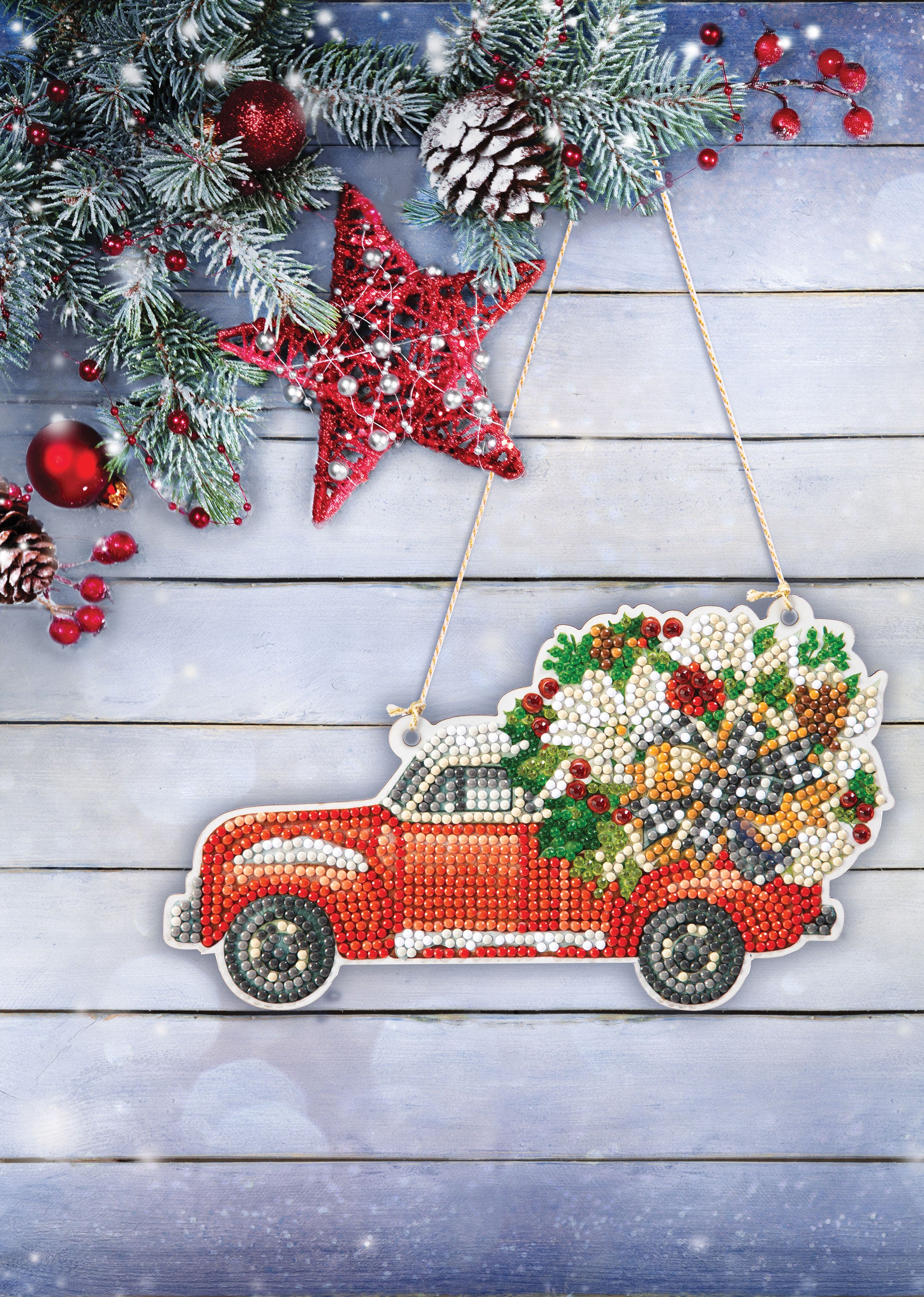 す*る様 LAMPUP × NATAL DESIGN DIAMOND INSID Christmas Truck Wall Hanging Diamond Dotz Kit – Mary Maxim