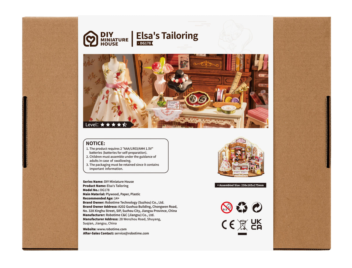 Elsa's Tailoring Wood Model Kit