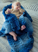 Bobble Wave Baby Crochet Blanket