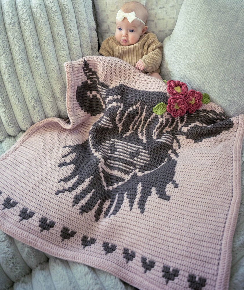 Little Highland Wonder Crochet Baby Blanket