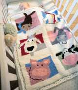 Farm Sweet Farm Baby Crochet Blanket