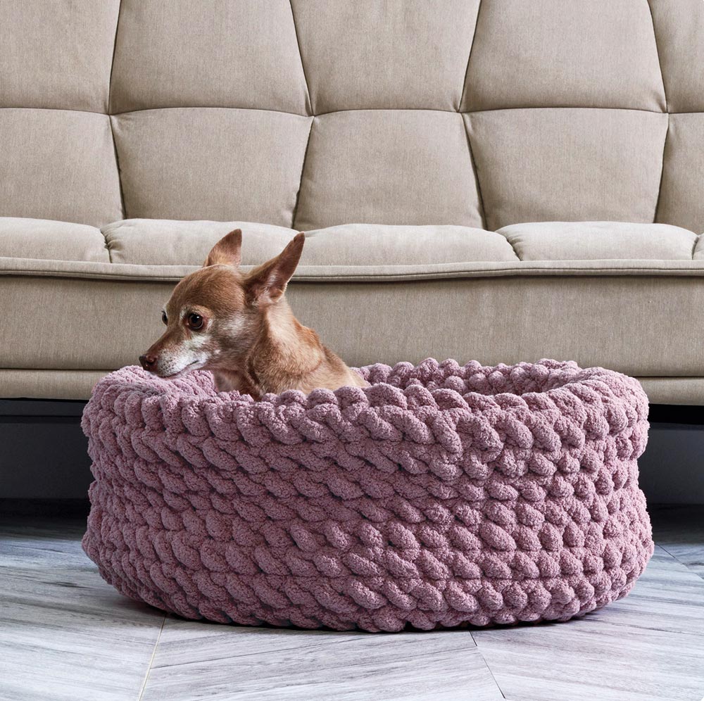 Free Bernat Crochet Pet Nap Nest Pattern