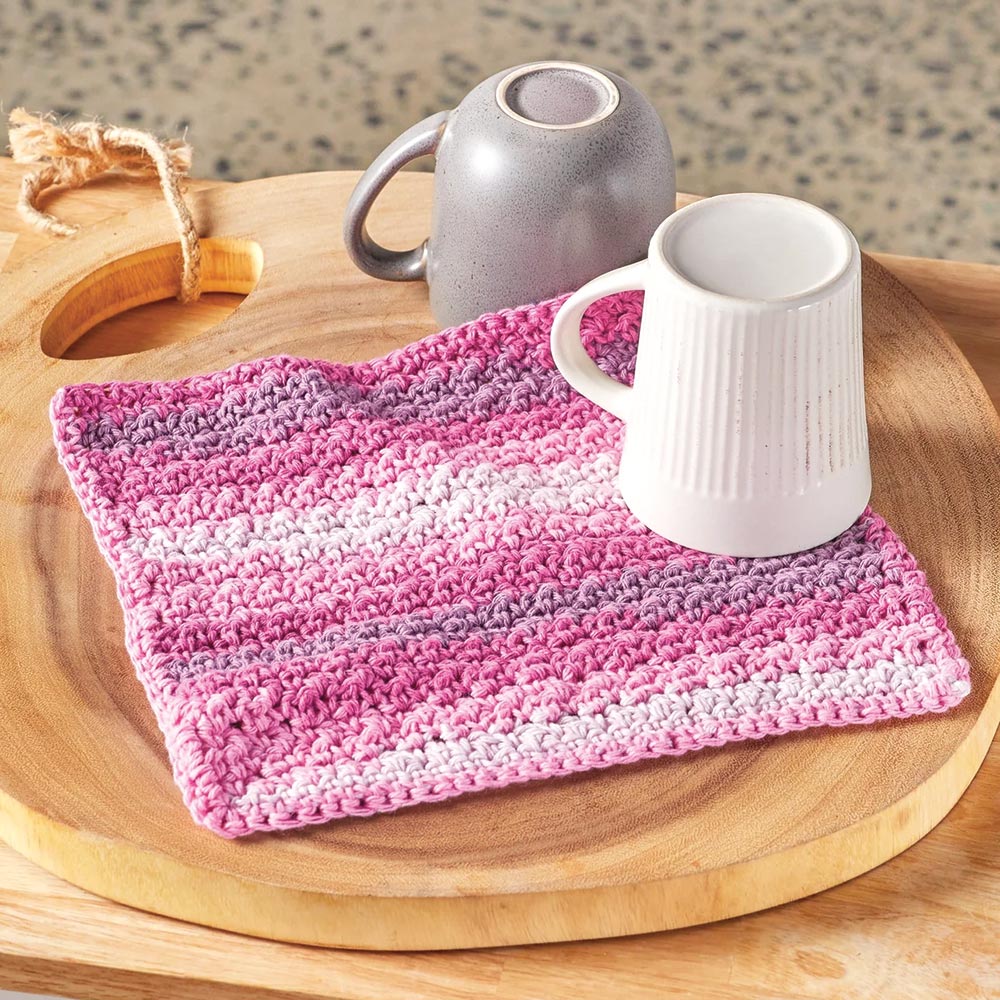 Free Rosebud Dish Cloth Pattern